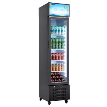 Vevor Beverage Refrigerator Commercial Merchandiser Glass Door Display Cooler 7.5 Cu. Ft. New