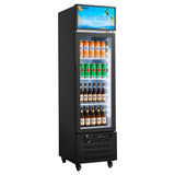 Vevor Merchandiser Refrigerator 6.1 Cu. Ft. Glass Door Beverage Cooler with Lightbox New