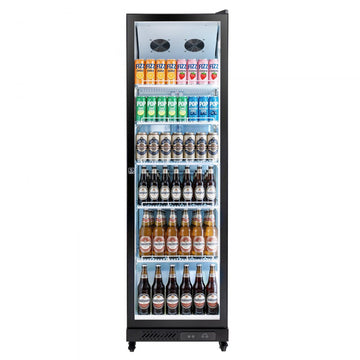 Vevor Beverage Refrigerator Commercial Merchandiser 12.4 Cu. Ft. Glass Door Display Cooler New