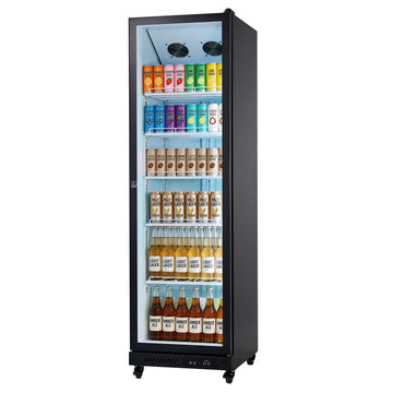 Vevor Beverage Refrigerator Commercial Merchandiser 12.4 Cu. Ft. Glass Door Display Cooler New