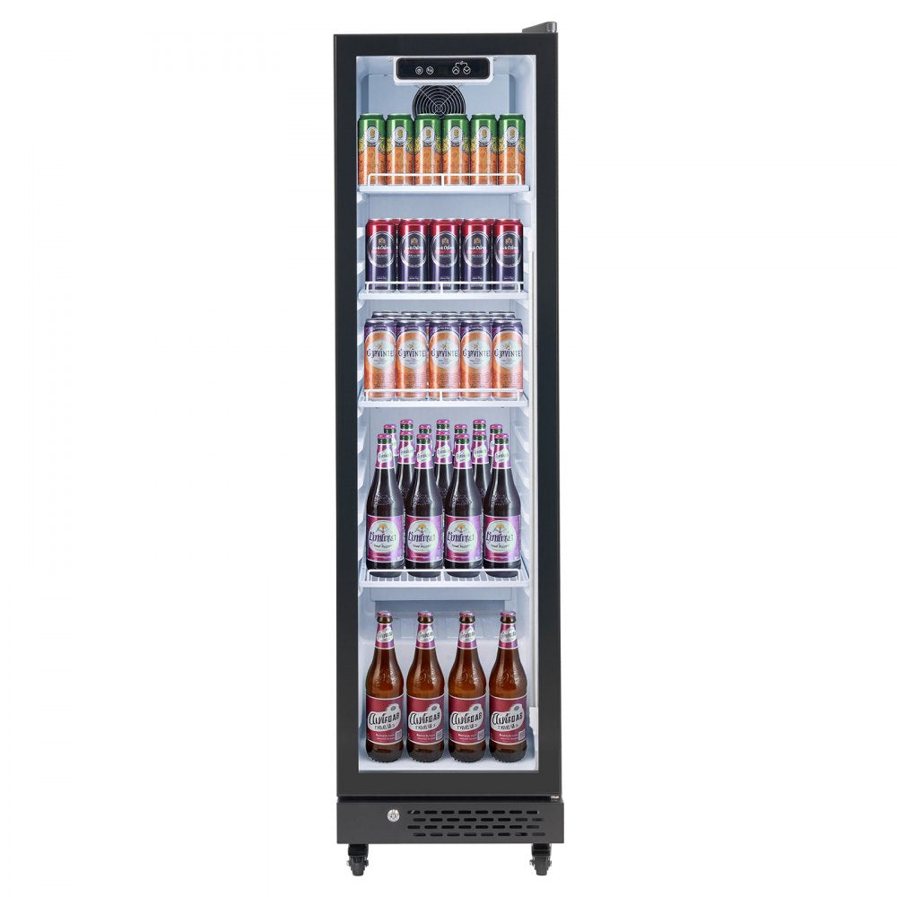 Vevor Merchandiser Refrigerator 6.9 Cu. Ft. Glass Door Display Beverage Cooler New