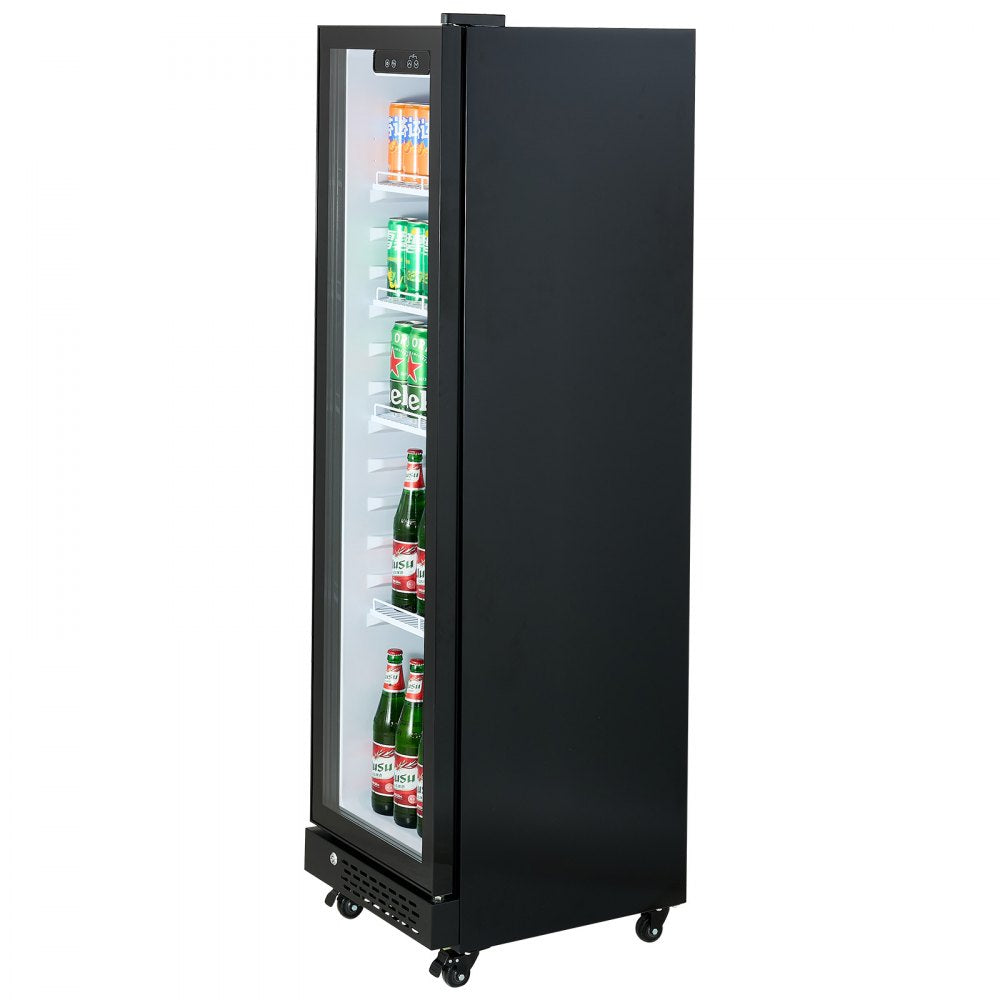 Vevor Merchandiser Refrigerator 6.9 Cu. Ft. Glass Door Display Beverage Cooler New