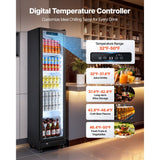 Vevor Merchandiser Refrigerator 8.3 Cu. Ft. Glass Door Beverage Cooler New