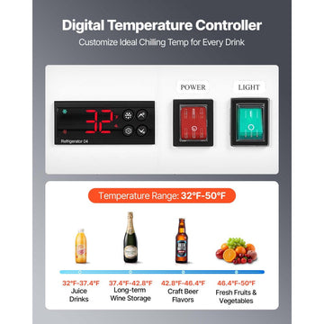 Vevor Commercial Merchandiser Refrigerator 36.4 Cu. Ft. 3-Door Upright Beverage Cooler with Lightbox and LED Lighting New