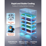 Vevor Merchandiser Refrigerator 35.3 Cu. Ft. Upright Beverage Cooler with 2 Glass Doors and Customizable Lightbox New