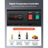 Vevor Merchandiser Refrigerator 54.3 Cu. Ft. 3-Door Upright Beverage Cooler with Customizable Lightbox New