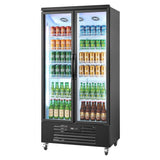 Vevor Beverage Refrigerator 24.9 Cu. Ft. 2-Door Commercial Merchandiser Cooler New