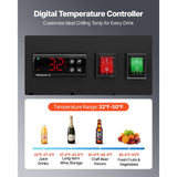 Vevor Beverage Refrigerator 29.3 Cu.Ft 2-Door Commercial Merchandiser Cooler New
