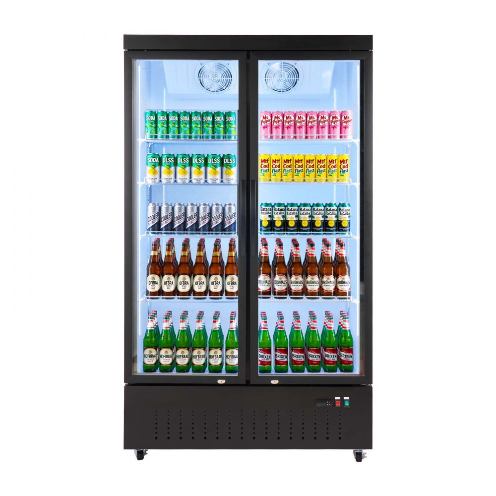 Vevor Beverage Refrigerator 29.3 Cu.Ft 2-Door Commercial Merchandiser Cooler New