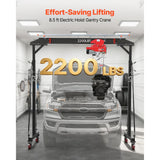 Vevor Gantry Crane Adjustable 2200 lbs Portable Shop Lift Hoist New