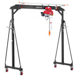 Vevor Gantry Crane Adjustable 2200 lbs Portable Shop Lift Hoist New