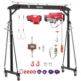 Vevor Gantry Crane Adjustable 2200 lbs Portable Shop Lift Hoist New