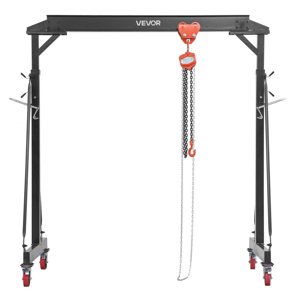 Vevor Gantry Crane Adjustable 4400 lbs Portable Shop Lift Hoist New