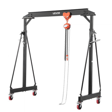 Vevor Gantry Crane Adjustable 4400 lbs Portable Shop Lift Hoist New