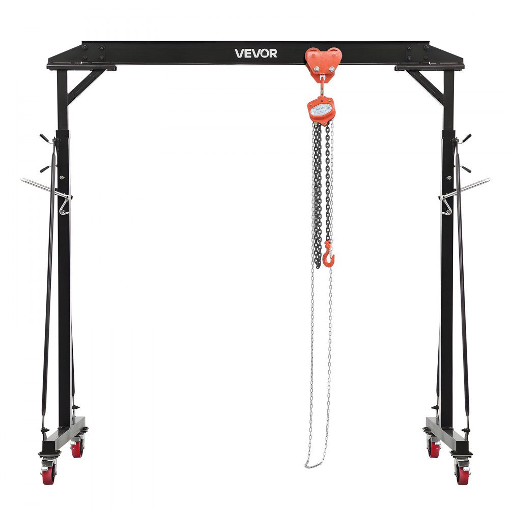Vevor Gantry Crane Adjustable 2200 lbs Portable Shop Lift Hoist New