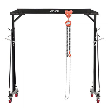 Vevor Gantry Crane Adjustable 2200 lbs Portable Shop Lift Hoist New