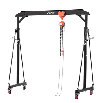 Vevor Gantry Crane Adjustable 2200 lbs Portable Shop Lift Hoist New