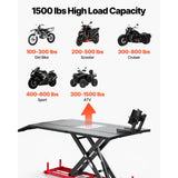 Vevor Motorcycle Lift Table Electric Hydraulic 1500 lbs ATV Dirt Bike Repair Stand New
