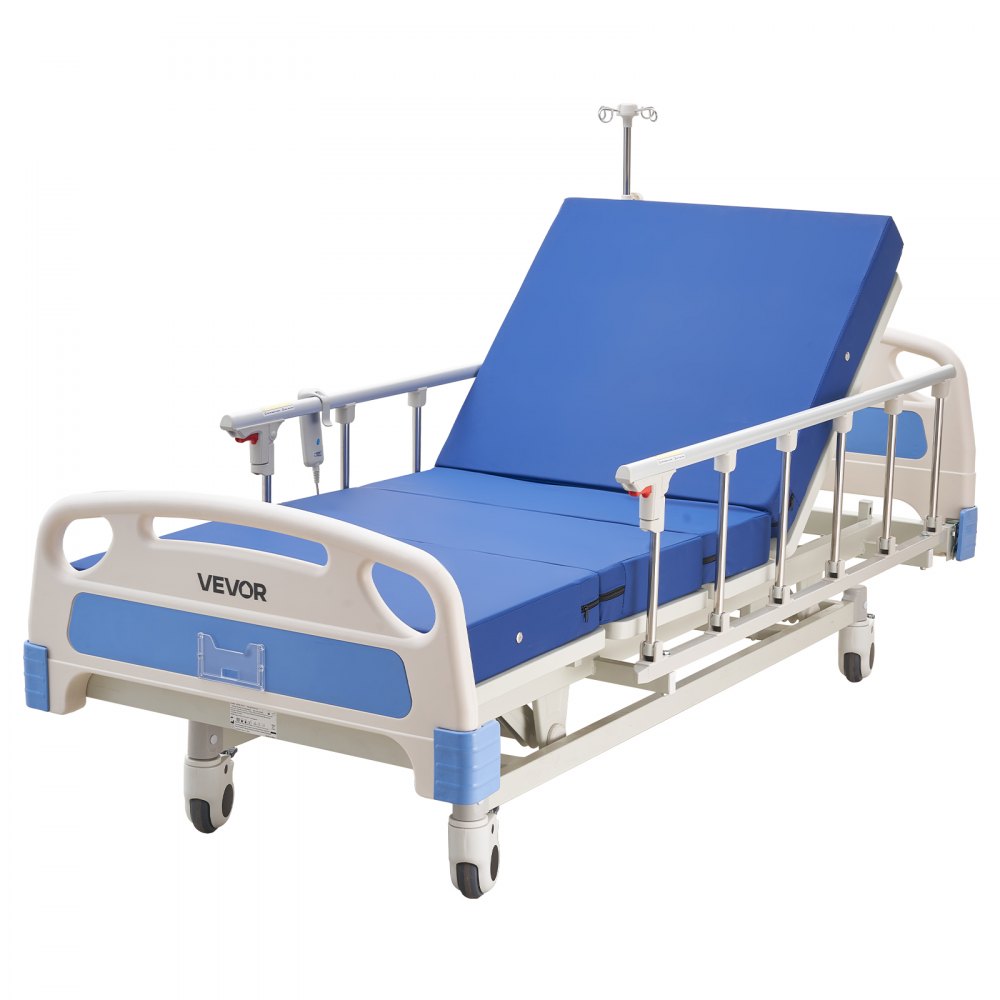 Vevor Hospital Bed Premium 3-Function Full Electric Medical Bed with Mattress 550 lbs New