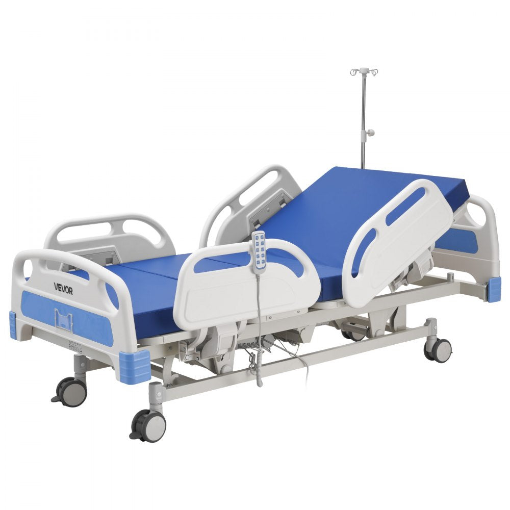 Vevor Hospital Bed Premium 5-Function Full Electric ICU Medical Bed with Mattress New