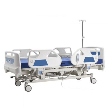Vevor Hospital Bed Premium 5-Function Full Electric ICU Medical Bed with Trendelenburg, Reverse Trendelenburg & 5" Casters New