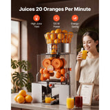Vevor Commercial Orange Juicer Automatic Citrus Extractor 120W Stainless Steel New