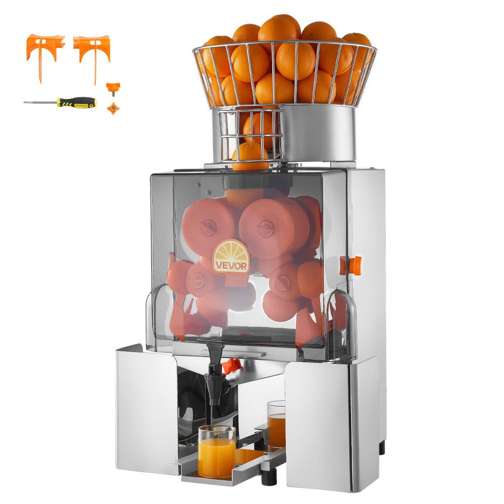 Vevor Commercial Orange Juicer Automatic Citrus Extractor 120W Stainless Steel New
