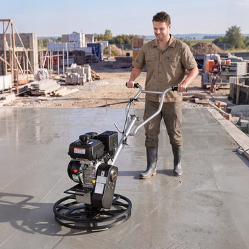 Vevor Power Trowel 24" Concrete Finishing Machine with Float Pan, 7 HP Kohler Engine, 4 Blades, Adjustable Pitch, Gas-Powered Walk-Behind New