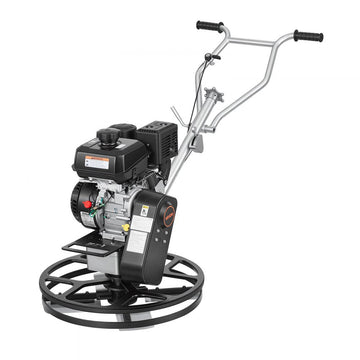 Vevor Power Trowel 24" Concrete Finishing Machine with Float Pan, 7 HP Kohler Engine, 4 Blades, Adjustable Pitch, Gas-Powered Walk-Behind New