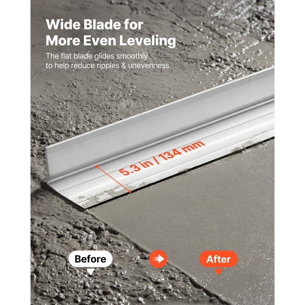 Vevor Concrete Screed Blade 10' Aluminum Alloy Leveling Tool New