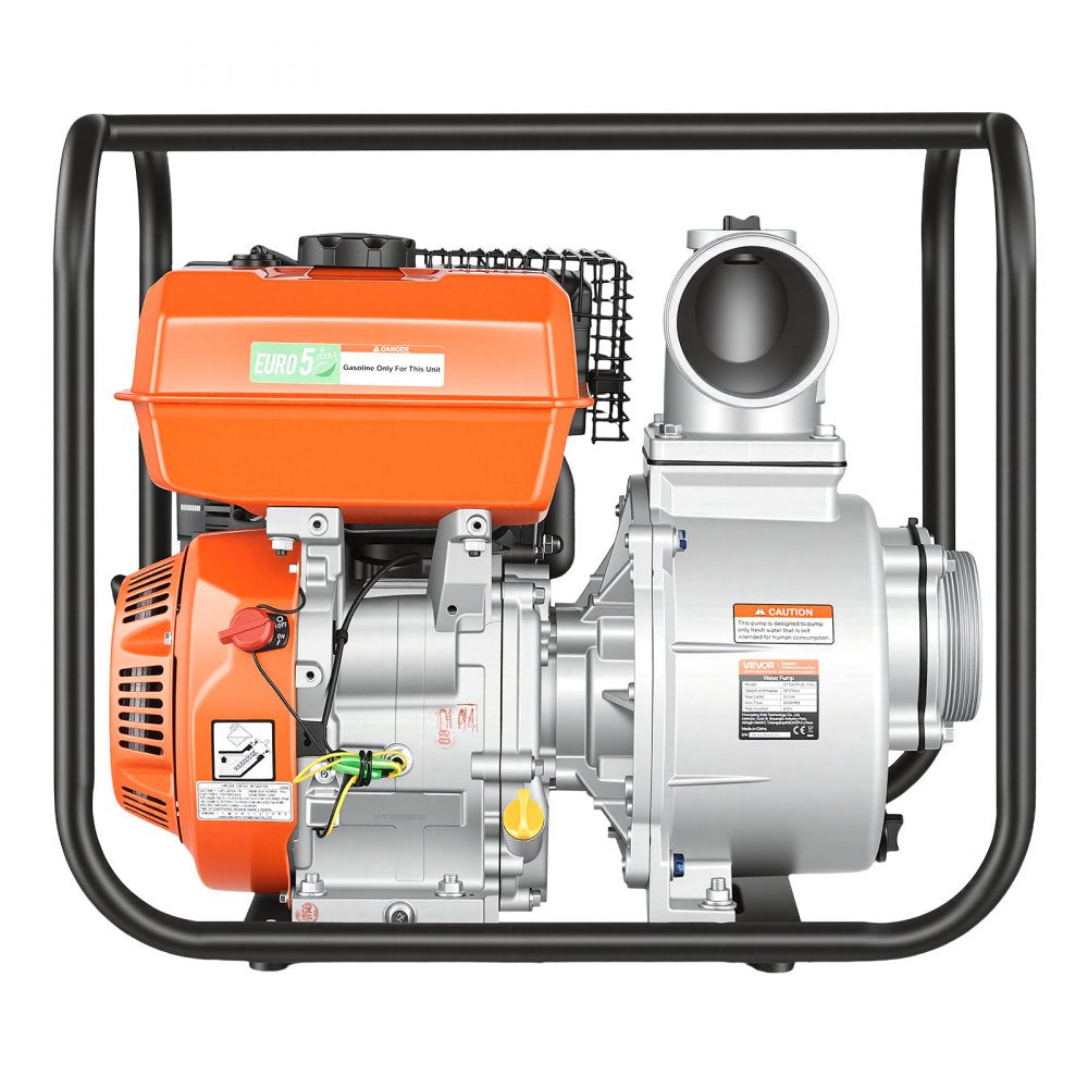 Vevor Water Pump 4" 422 GPM 8.3HP Semi Trash Gas Powered Transfer Pump New