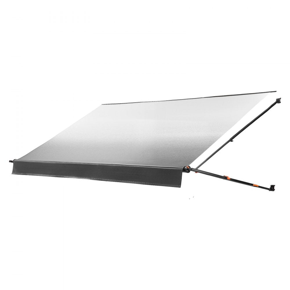 Vevor RV Awning Manual Retractable Complete Kit 18.12' Gradient Black New