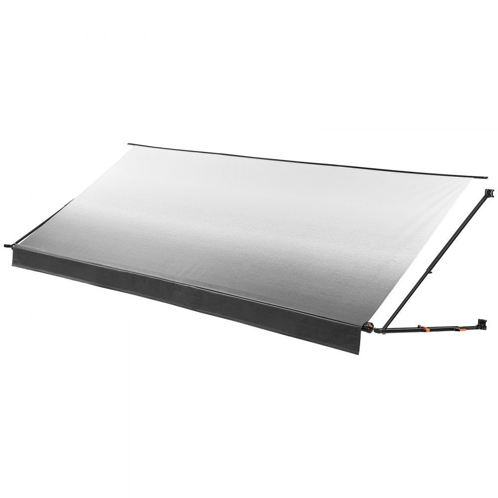 Vevor RV Awning Manual Retractable Complete Kit 18.12' Gradient Black New
