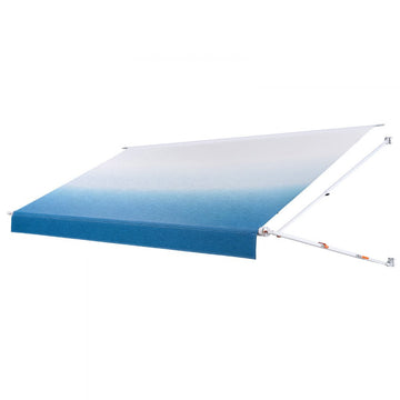 Vevor RV Awning Manual Retractable Complete Kit 17.12' Gradient Blue New