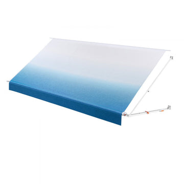 Vevor RV Awning Manual Retractable Complete Kit 17.12' Gradient Blue New