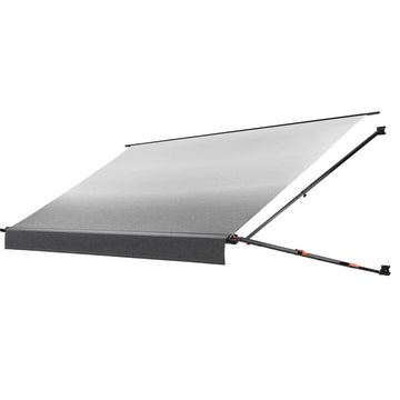 Vevor Manual Retractable RV Awning Complete Kit 14.12' Gradient Black New