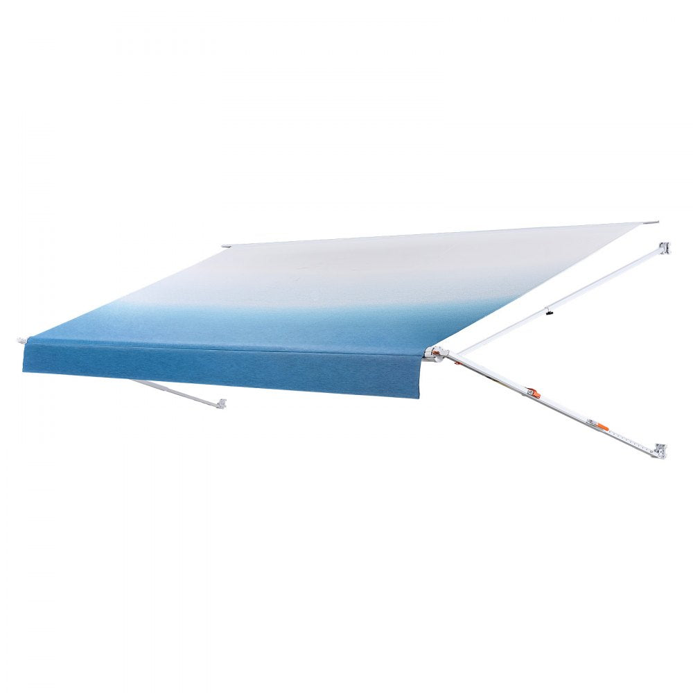 Vevor RV Awning Manual Retractable 15.12' Gradient Blue Complete Kit New