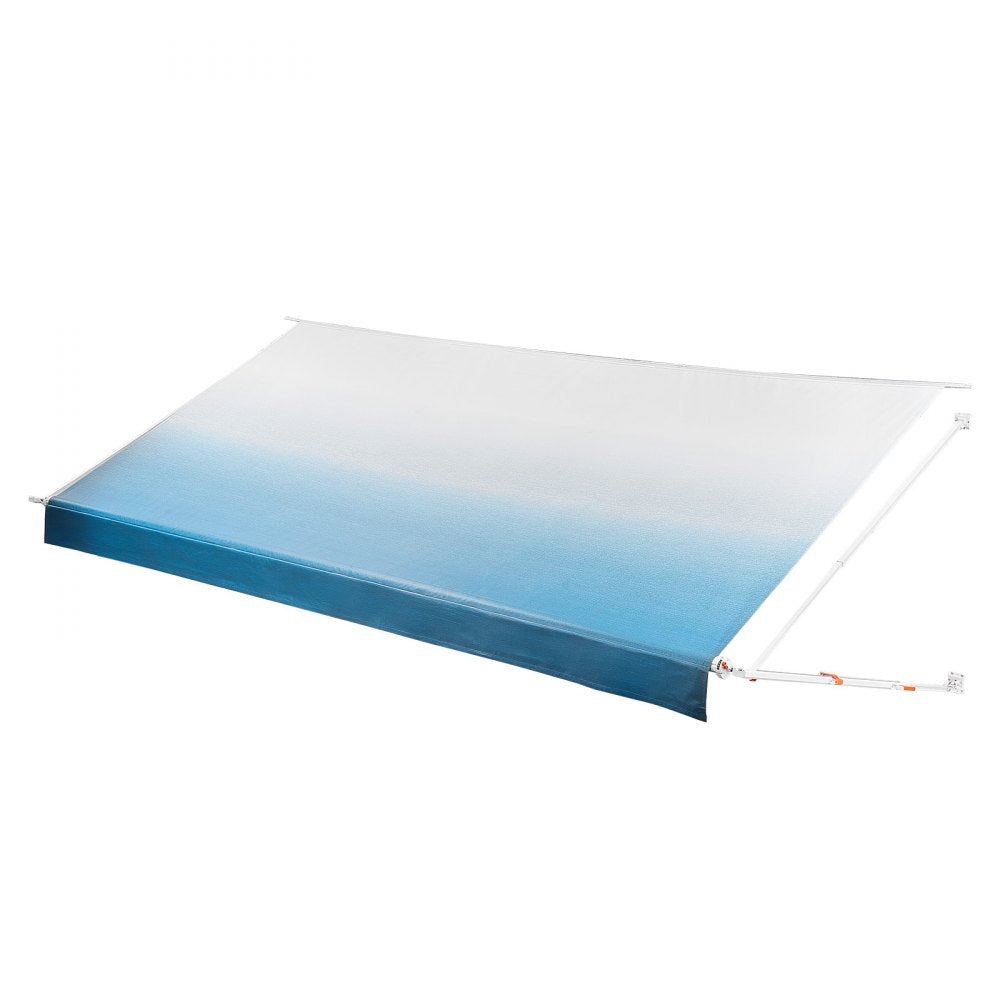 Vevor Manual Retractable RV Awning Complete Kit 18.12' Gradient Blue New