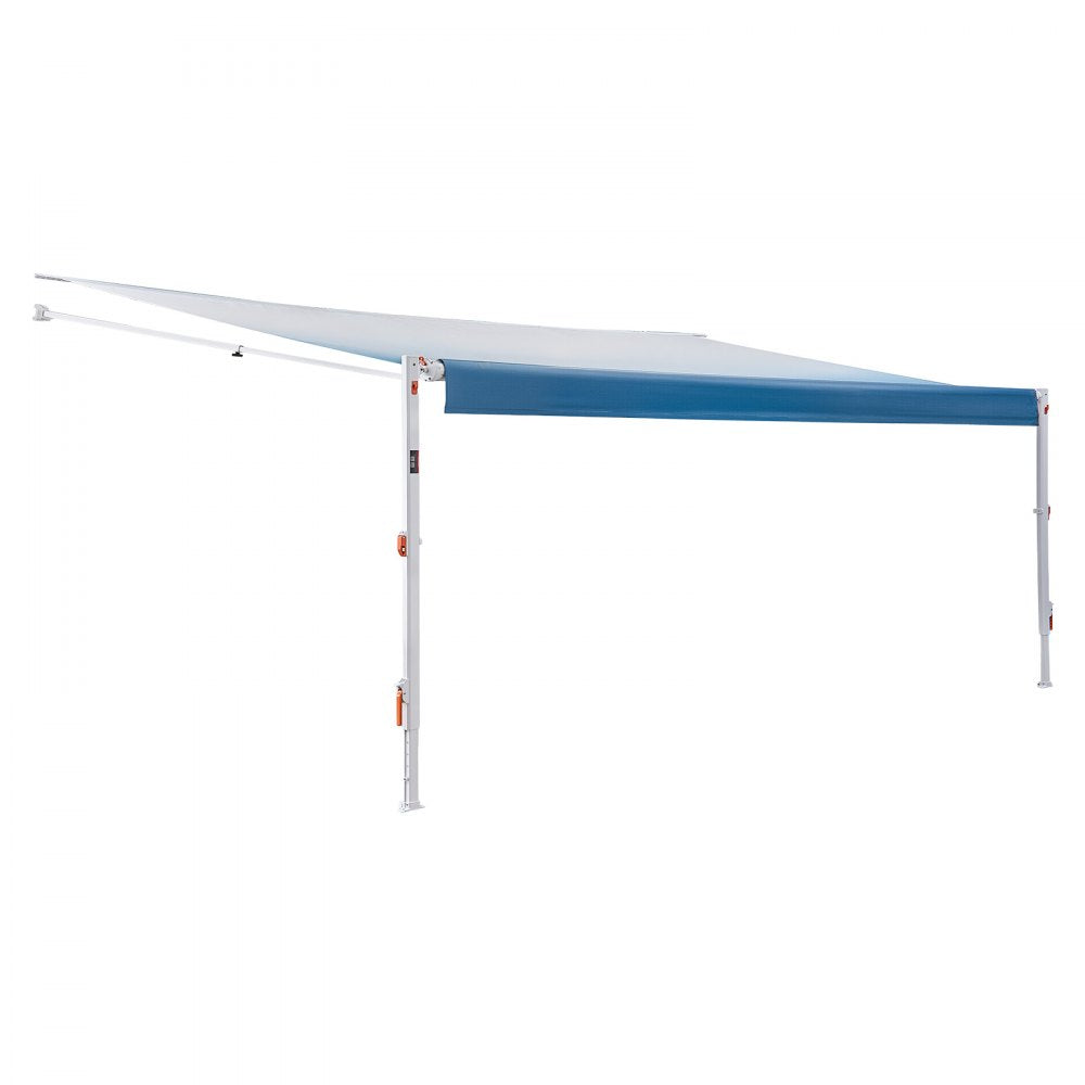 Vevor RV Awning Manual Retractable Complete Kit 20.12' Gradient Blue New