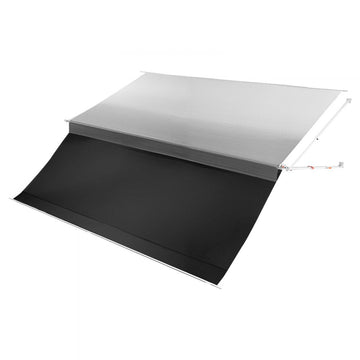 Vevor RV Awning Manual Retractable Complete Kit with Sunshade Screen 18.12' Gradient Gray New