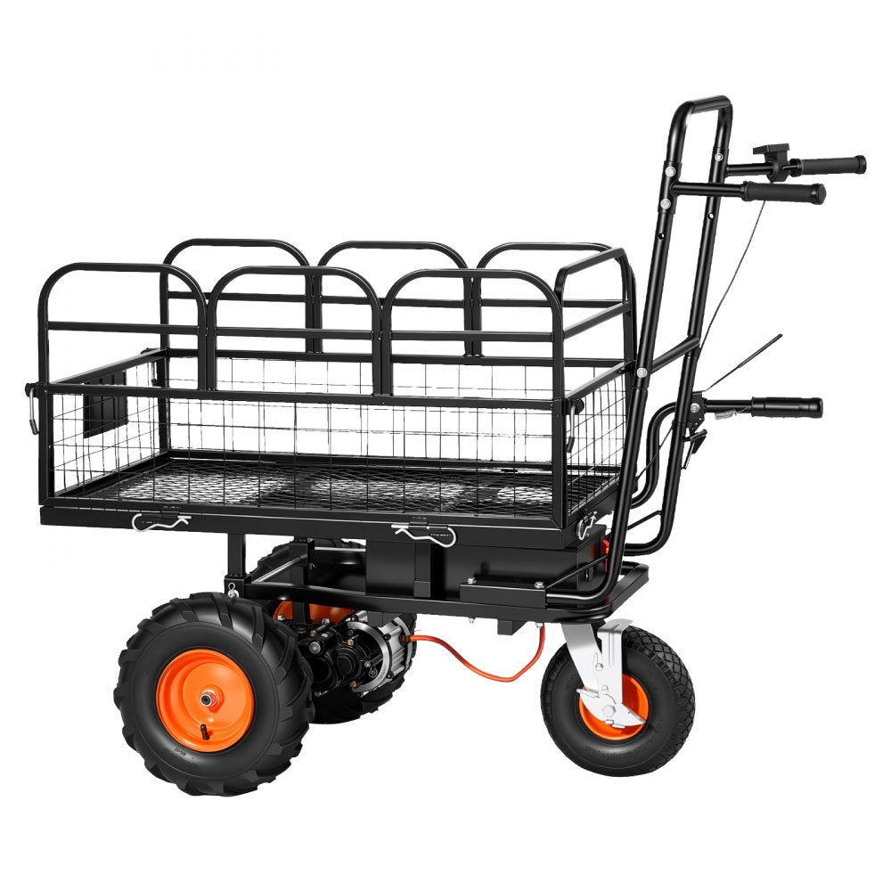 Vevor Electric Utility Cart Battery Powered Garden Wagon 500 lbs 3-Wheel New
