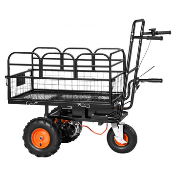 Vevor Electric Utility Cart Battery Powered Garden Wagon 500 lbs 3-Wheel New