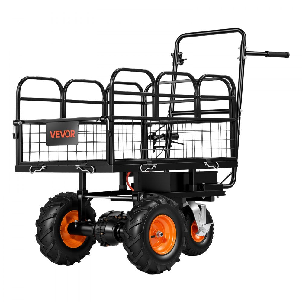 Vevor Electric Utility Cart Battery Powered Garden Wagon 500 lbs 3-Wheel New