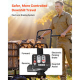 Vevor Utility Cart Electric 500W Battery-Powered Garden Wagon 660 lbs 4-Wheel New