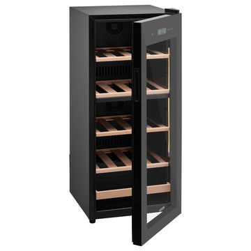 Vevor Wine Cooler Refrigerator 32-Bottle Dual Zone Freestanding Glass Door New