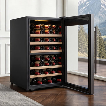 Vevor Wine Cooler 52-Bottle Dual Zone Freestanding Wine Fridge New