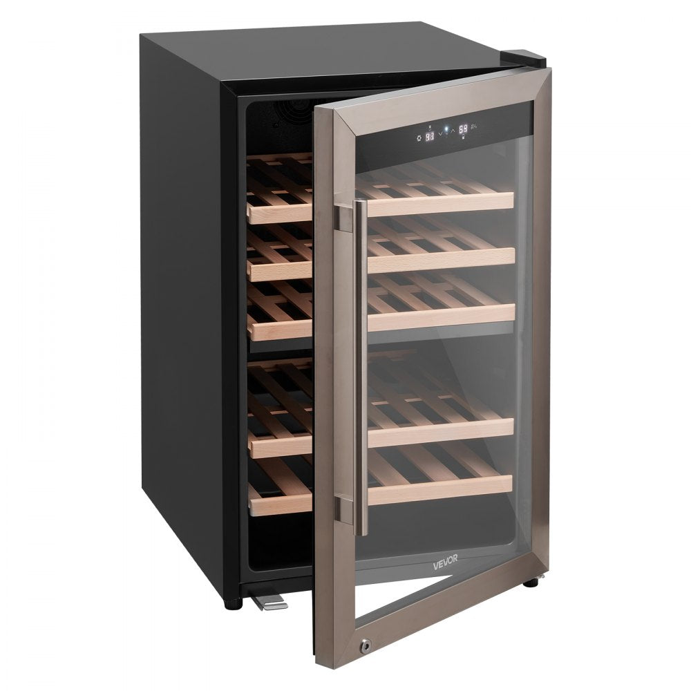 Vevor Wine Cooler 52-Bottle Dual Zone Freestanding Wine Fridge New