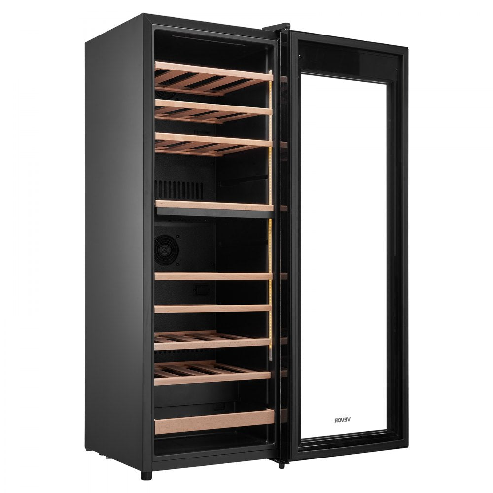 Vevor Wine Fridge 42-Bottle Dual Zone Freestanding Cooler New