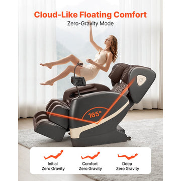 Vevor Massage Chair Zero Gravity Full Body Recliner with 10-Point Rollers, Heating, Bluetooth Speaker New