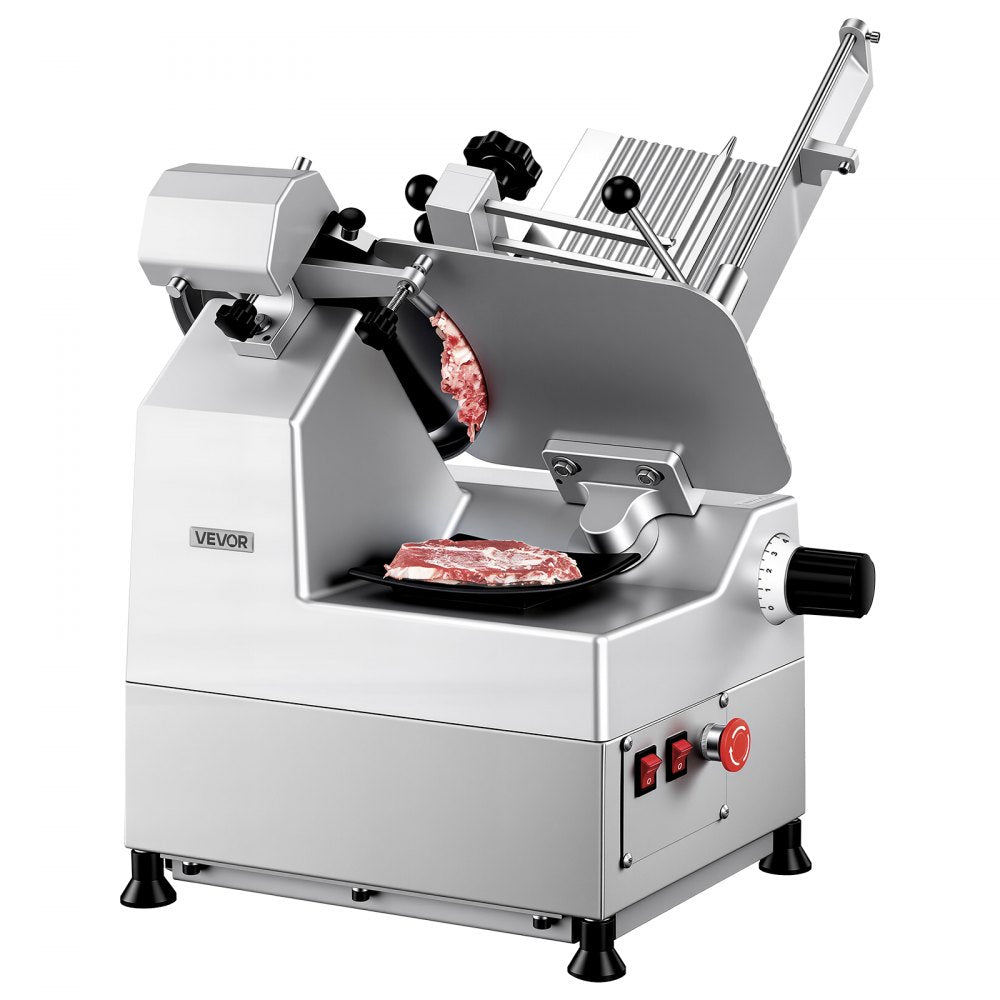 Vevor Meat Slicer Fully Automatic Commercial Food Slicer with 10" Carbon Steel Blade New